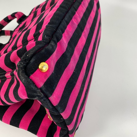 Prada Canapa Righe Stripped tote - Picture 9 of 13